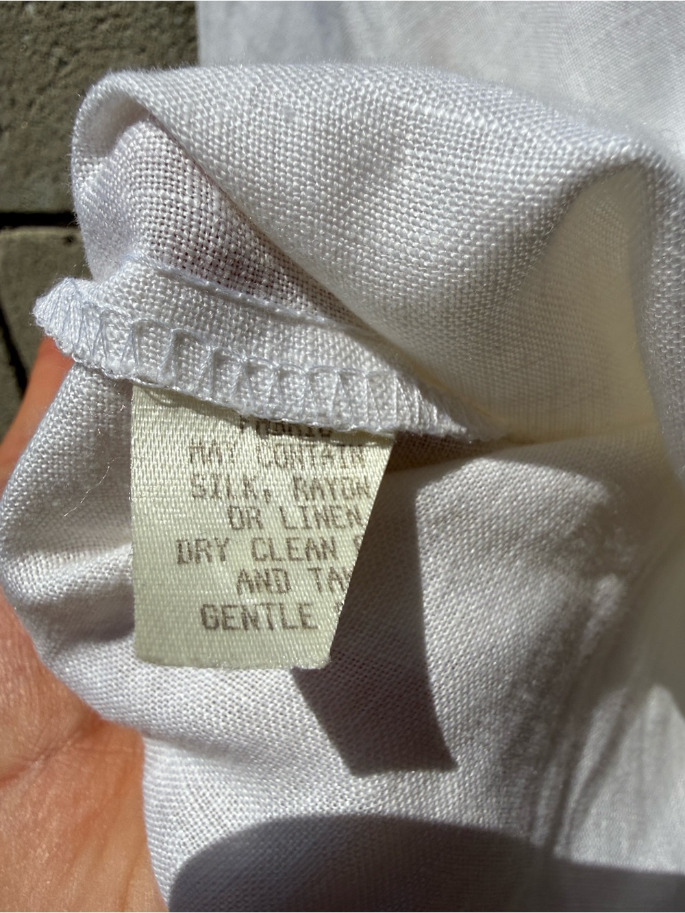 White Linen Short-Sleeve Button-Up Shirt with Sushi Prints - Picture 8 of 8